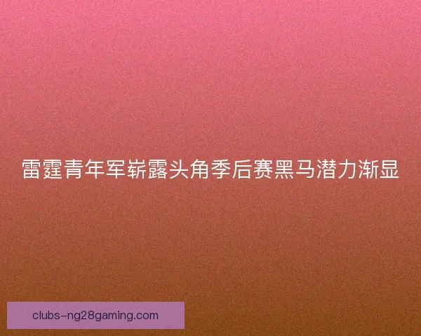 雷霆青年军崭露头角季后赛黑马潜力渐显